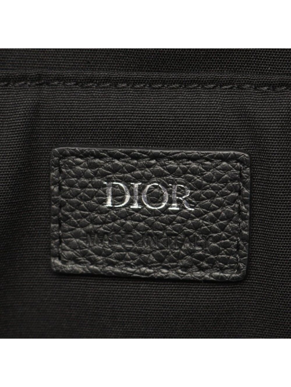 Dior Backpack Blue Jacquard Black Canvas Leather Rider - Picture 4 of 8